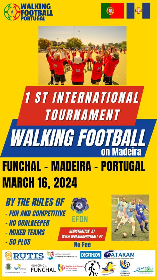 first international walking football tournament on Madeira