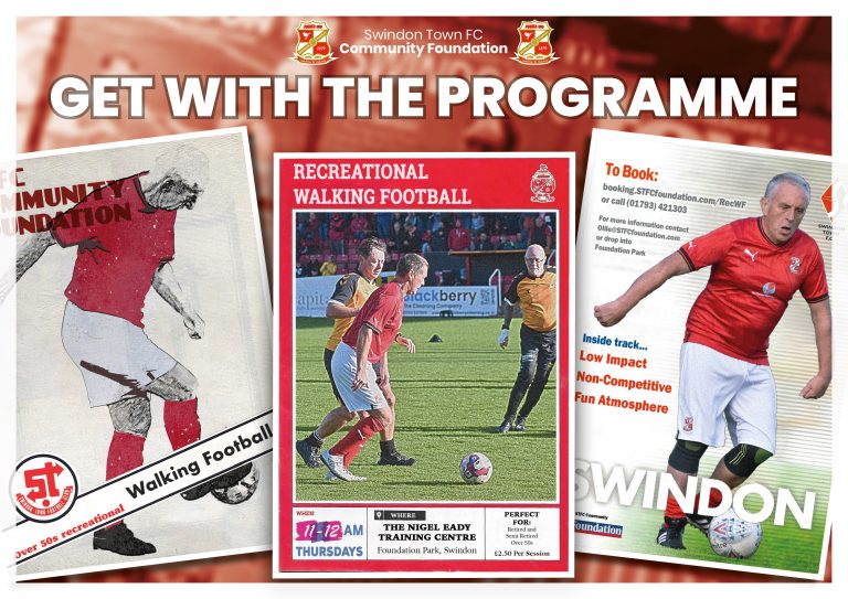 Swindon Town FC Community Foundation Recreational Walking Football Nigel Eady Training Centre Thursdays 11am 12pm 1 768x543