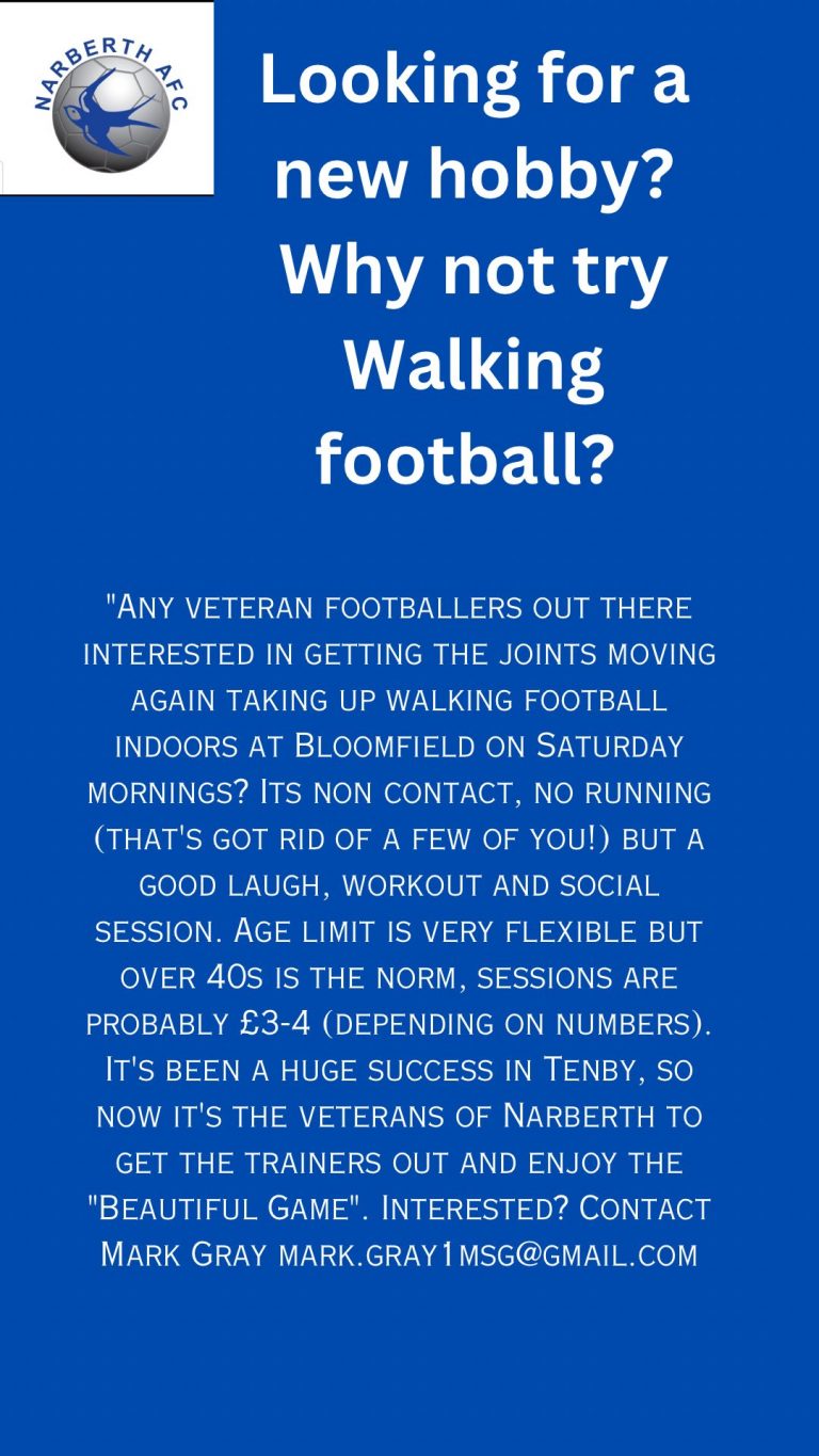 Narberth AFC Walking Football Bloomfield Saturdays 768x1365