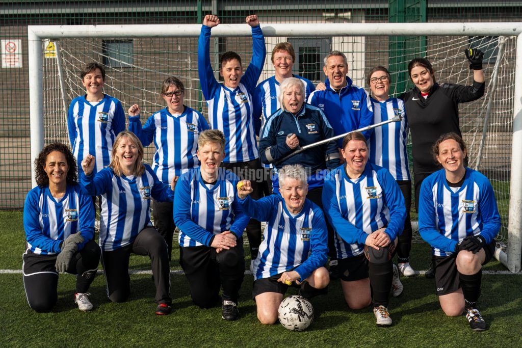 Harthill Strollers Women Walking Football Team win Jay Adams Cup at BCWFL Festival