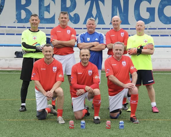 Congratulations to England Over 50s on a very successful trip to Bilbao, Basque Country. Manager Dave Castle was thrilled with the way his team played - clinical in attack with Steve Crilley scoring 8 of the 11 goals and keeper Barry Gavahan keeping a clean sheet. Manager, David Castle said “Best all-round performance ever, the lads were superb , not just Steve Crilleys finishing which was first class the build up play was a joy to watch. Paul Kirby Paul Murtagh and Ed Lilley link up play was superb. David Cafferty at the back was immense. Barry Gavahan made some class saves. Just faultless.”