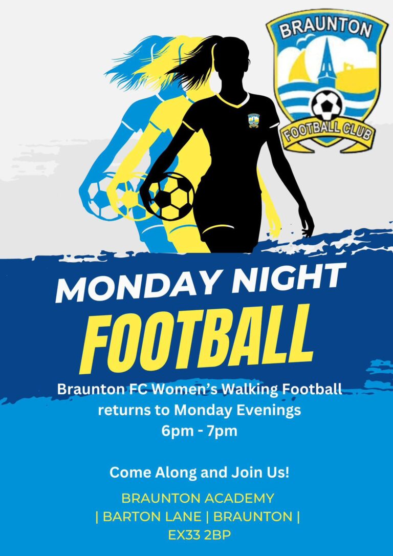 Braunton FC Womens Walking Football Team Monday training 768x1086