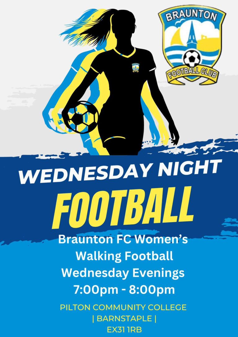 Braunton FC Womens Walking Football Team Wednesday training 768x1086