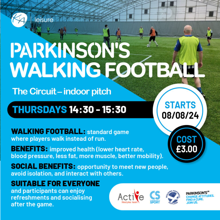 New Parkinsons Walking Football in Ayrshire starting in August 768x768