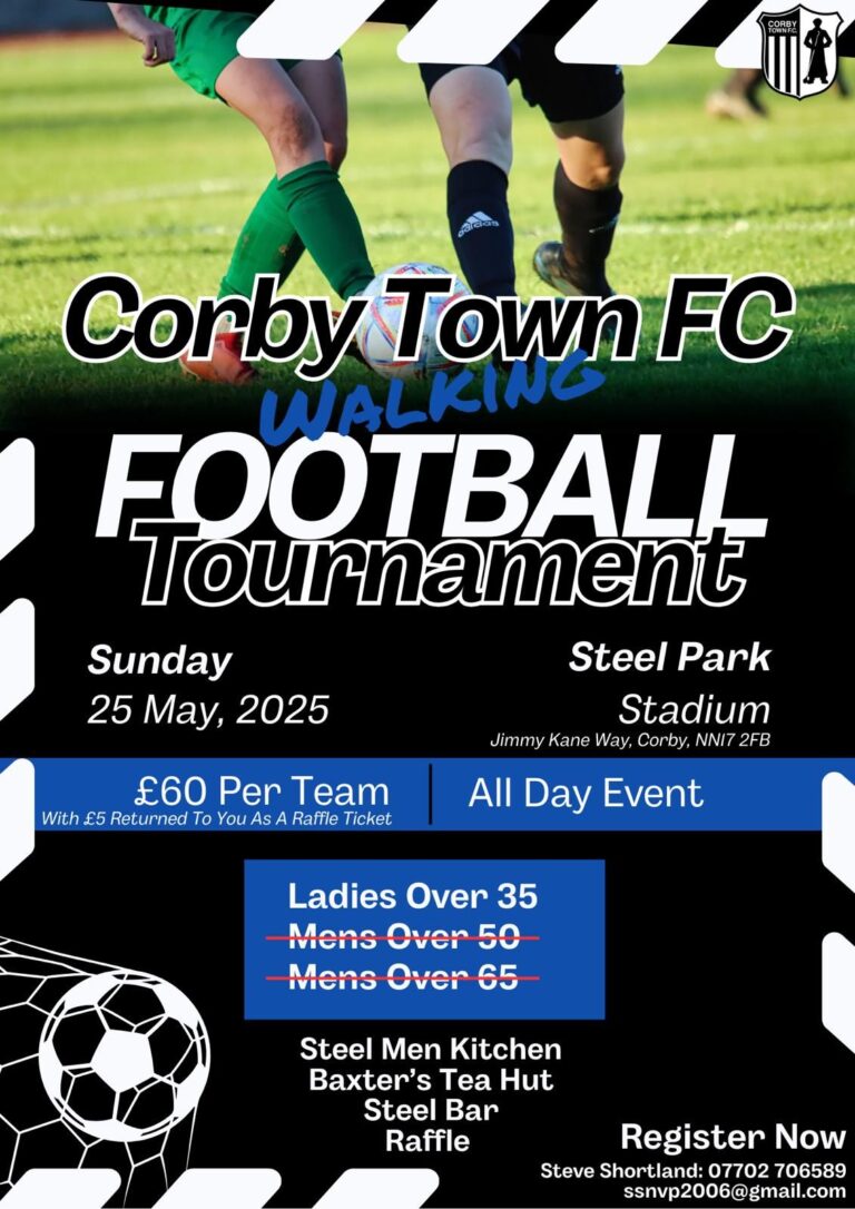 Corby Town FC Walking Football Tournament 768x1086
