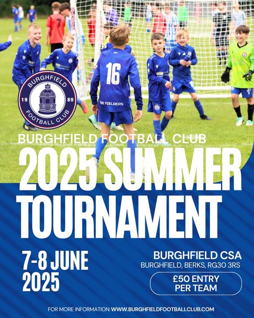 Burghfield FC 2025 Summer Tournament 7 – 8th June 2025