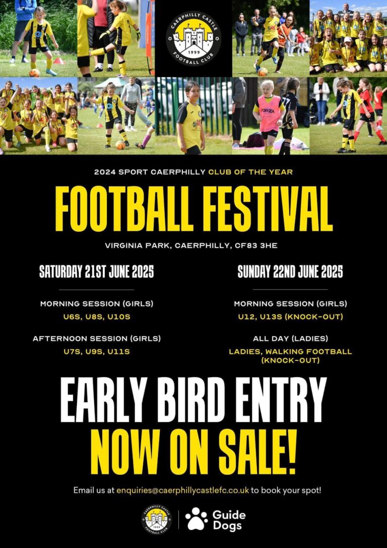 Caerphilly Castle FC Football Festival incl Womens Walking Football 768x1086