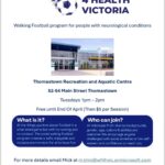 The program in Thomastown is specifically tailored for people with neurological conditions such as Parkinson’s, stroke, and autism. The Thomastown program runs from 1-2 pm on Tuesdays at Thomastown Recreation and Aquatic Centre, 52-54 Main Street, Thomastown.