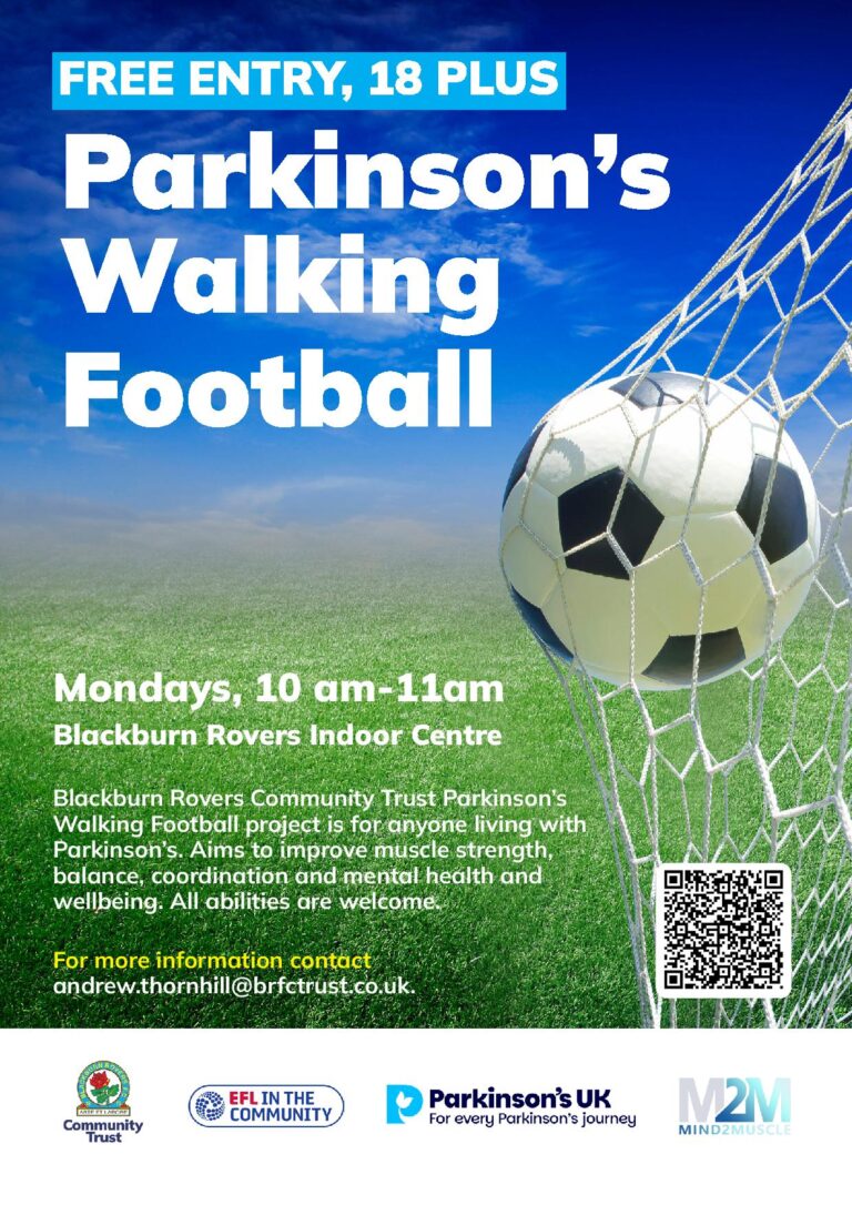 Blackburn Rovers Community Trust Parkinsons Walking Football 768x1086