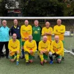 In the inaugural season of Over-70s walking football competition in Wales, Haverfordwest County AFC’s Over-70s squad have made history — finishing second in the All-Wales National Play-Off Finals, held in Newtown on 23rd October. Their place at the finals was earned through a determined second half to the league campaign, rallying with four wins, one draw, and just one defeat in their final six matches to climb to third in the table. That consistency and competitive spirit secured a coveted spot among the top teams in Wales.
