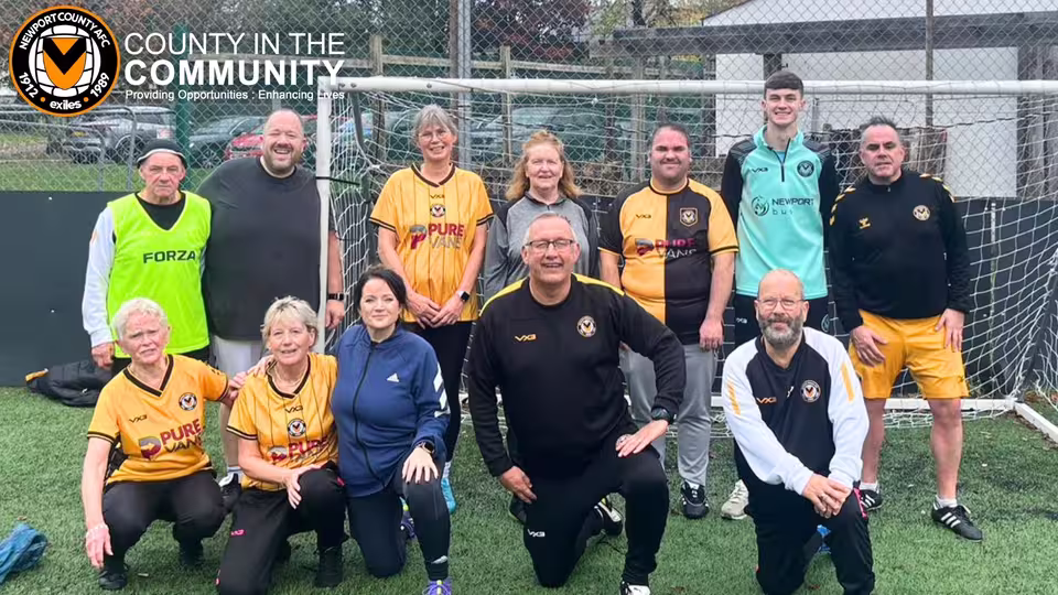 EFL Week of Action - Newport County defender Joe Thomas took part in a special session of Walking Football this week as part of the EFL Week of Action, helping to inspire local participants and promote inclusive football opportunities across the city.
