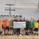 An East Kilbride walking football club scored some new fans with a generous £500 donation to Kilbryde Hospice. EK Gerihatricks have 69 members and play three times a week at the Alistair McCoist Centre in the town. Members ages all range between 60-82 and there are four active members aged over 80.