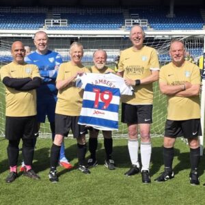 This event in memory of former Club member Ian Lambert, who sadly passed away last year. Ian was a lifelong Hoops fan and the day was not about winning and losing, but about celebrating and remembering those fans who have passed away over the past year.