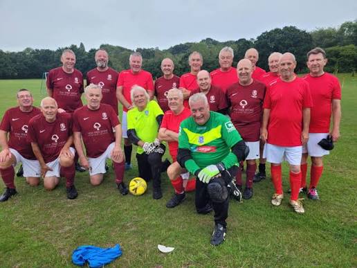 Old Bexhillians Walking Football Club - On a hot Sunday 5th July fifteen squads arrived at Little Common Recreation Ground to take part in the OBs Decennial Event at Little Common. Seven Over 60 years of age and eight Over 50 years teams from the Tonbridge area (The Angels and the Insulators), Hastings United WFC, Bexley, Bognor, Eastbourne and the OBs themselves fielding three squads. And last but not least Coastal Corinthians who made the long trip down from Suffolk. A big thanks to this club for this marvellous effort.