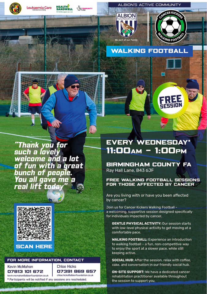 Albion Foundation Birmingham FA Cancer Kickers