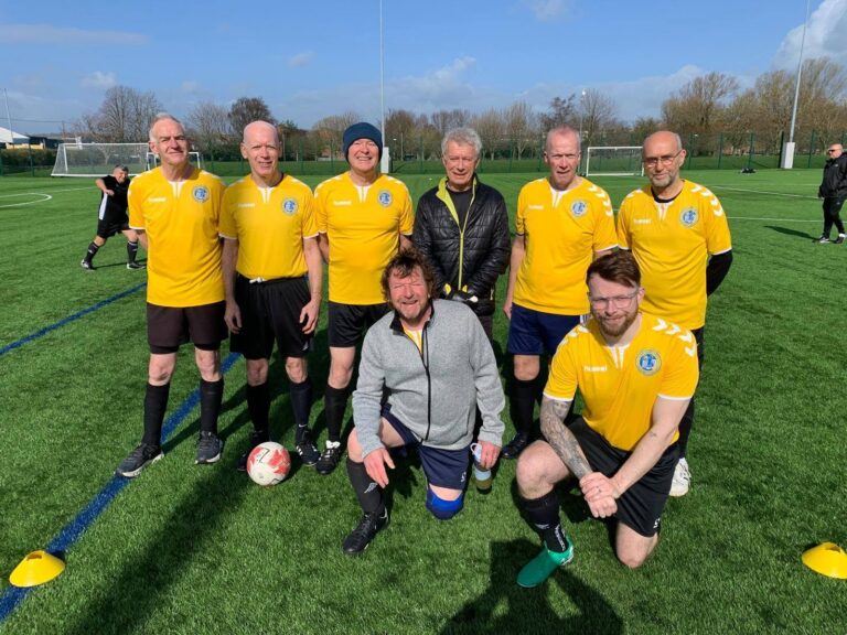 Carryduff Swifts Walking Football Over 55s team 768x576