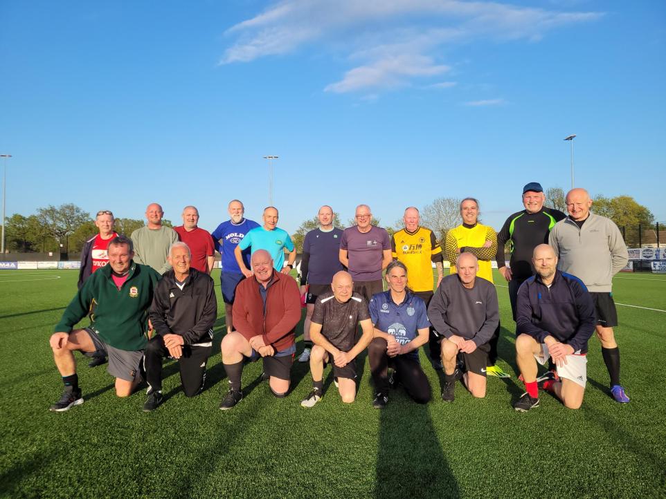 A walking football group is bringing fitness, friendship, and fun to older adults who thought their playing days were behind them.
Based at Malvern Town FC, the sessions have been running since April and are open to anyone aged 50 and over, regardless of ability or experience.
They regularly attract more than 20 participants each week, with the oldest player currently aged 86.